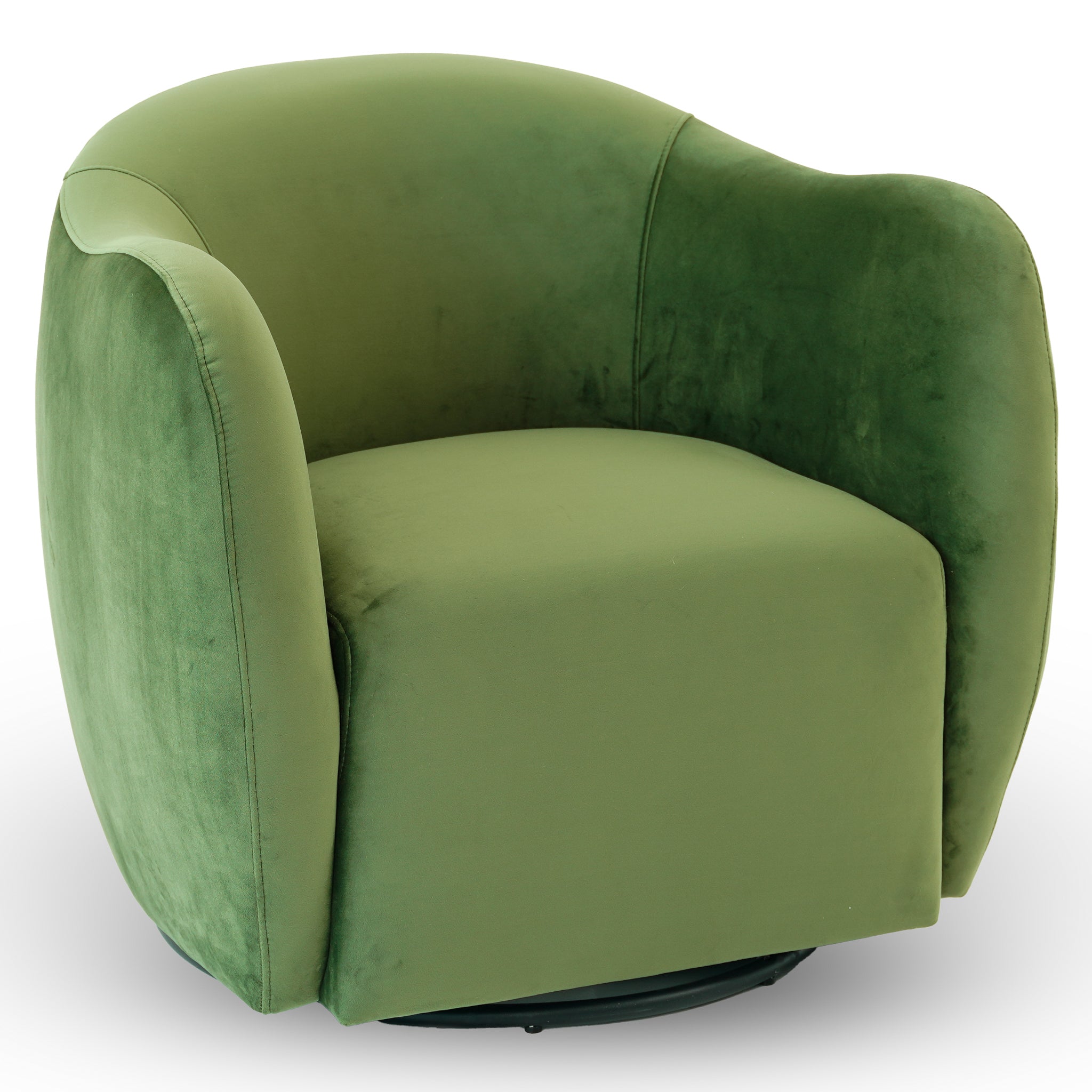 Amara Velvet Swivel Chair