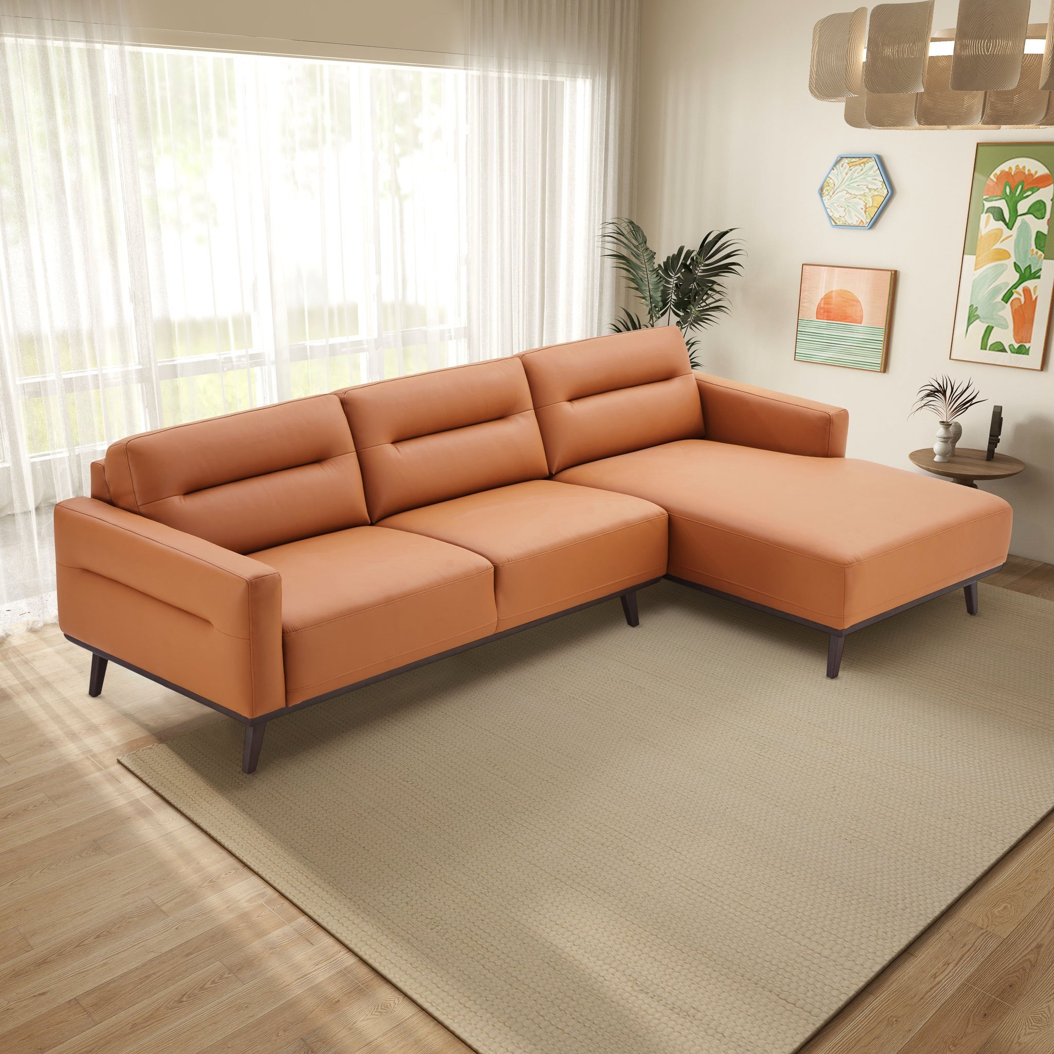 Baltimore Vegan Leather Sectional Sofa