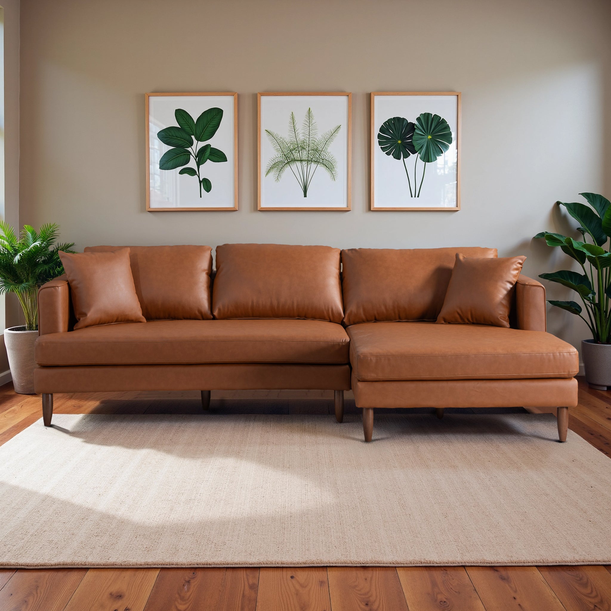 Broome Vegan Leather Sectional Sofa