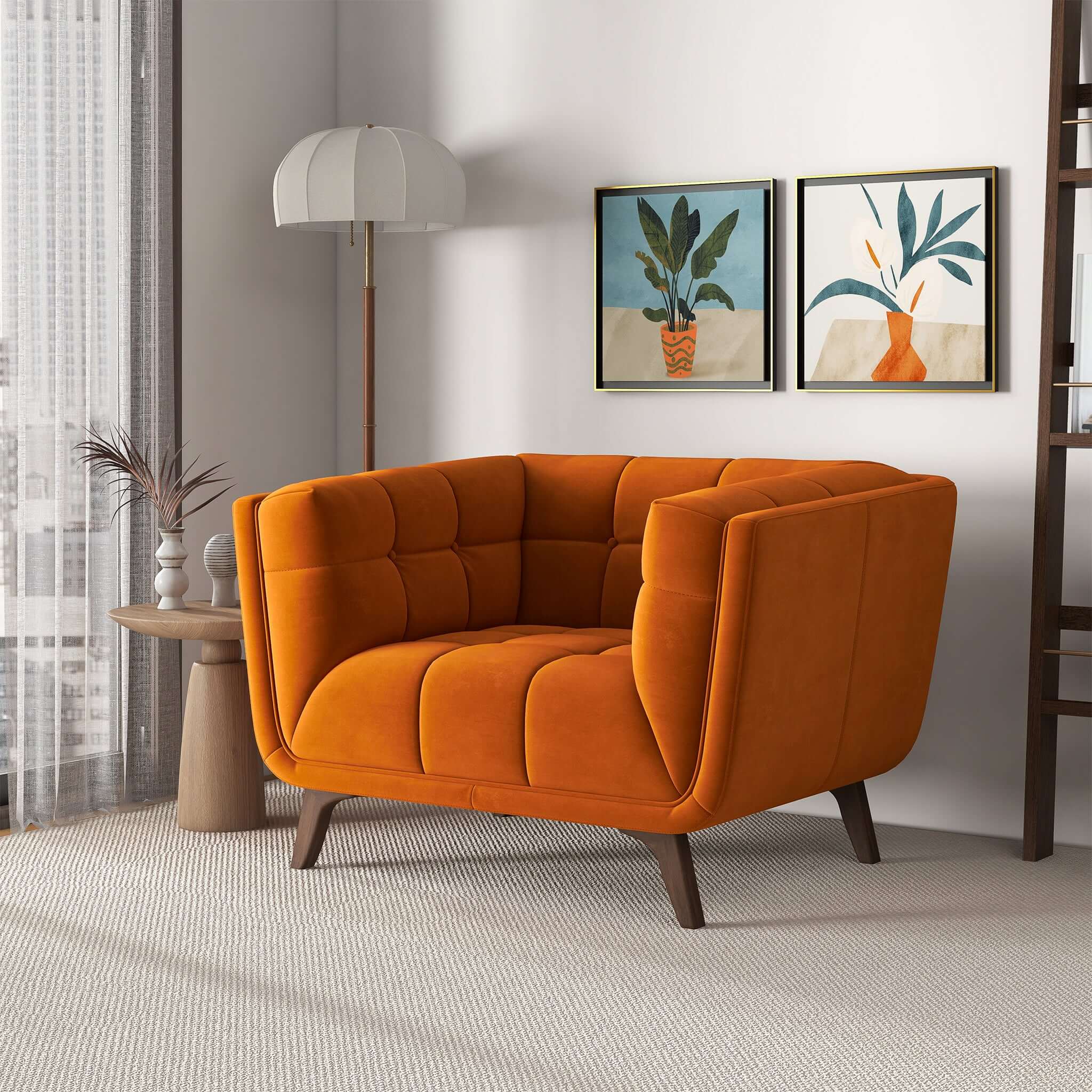 Hancock Velvet Lounge Chair