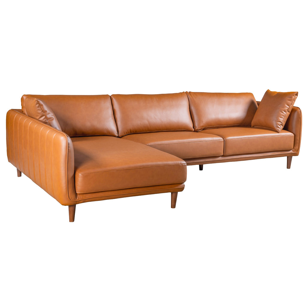 Harlow Vegan Leather Sectional Sofa
