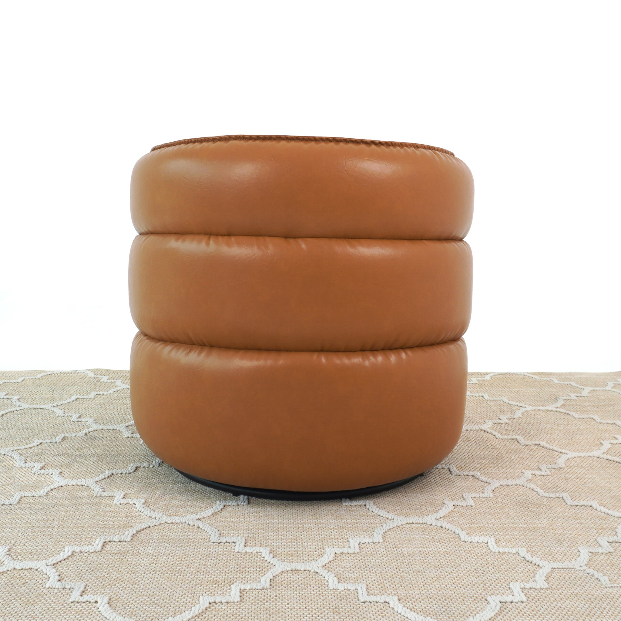 Henley Vegan Leather Swivel Chair