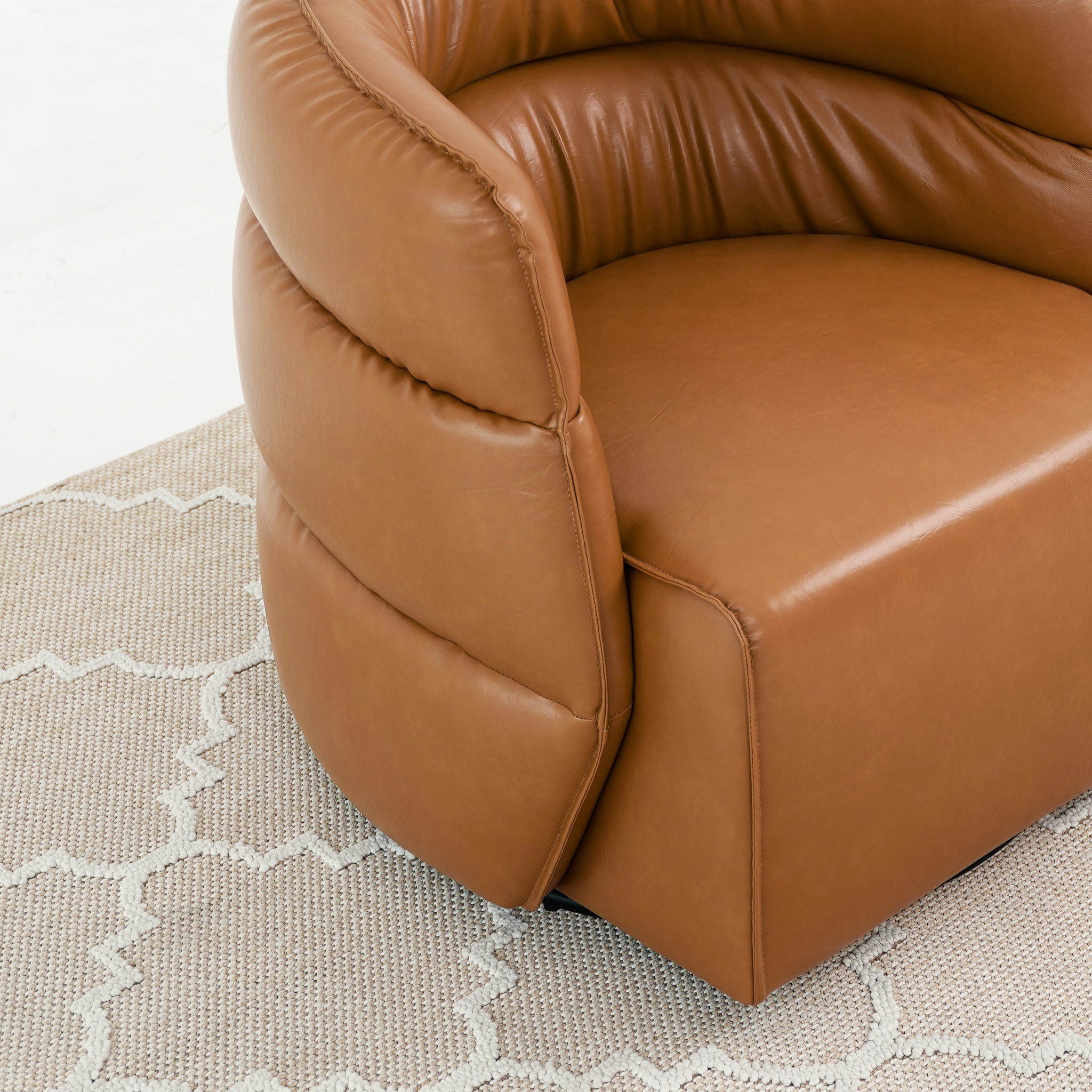 Henley Vegan Leather Swivel Chair