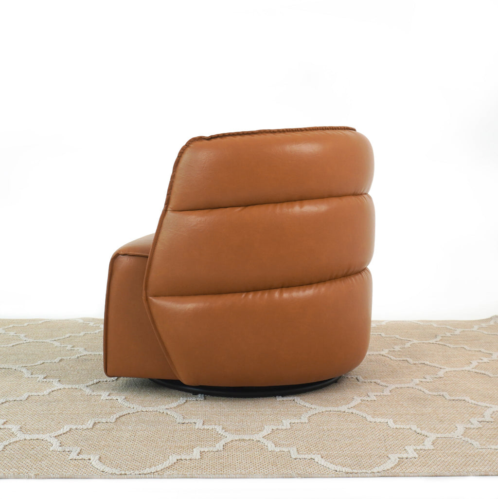 Henley Vegan Leather Swivel Chair