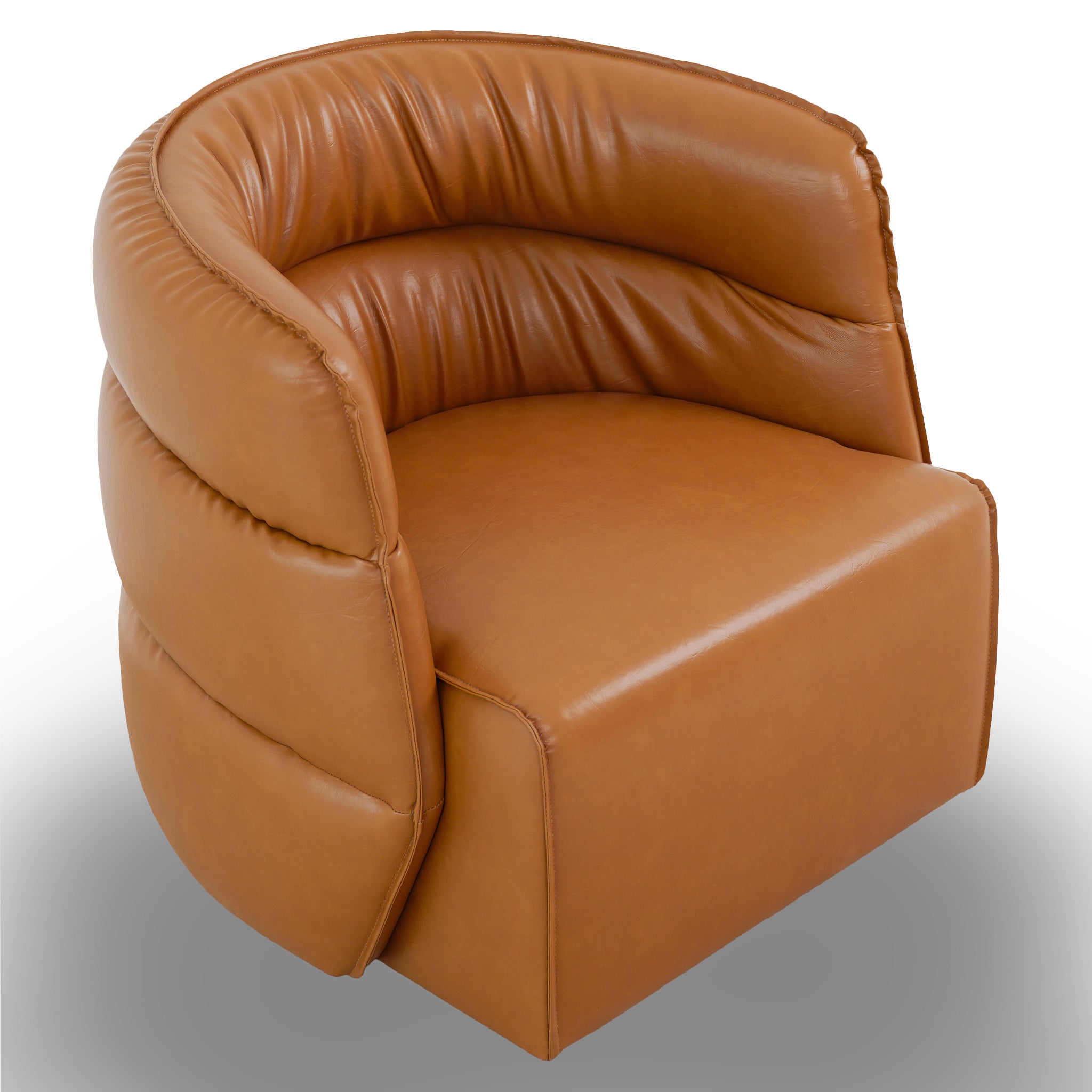Henley Vegan Leather Swivel Chair