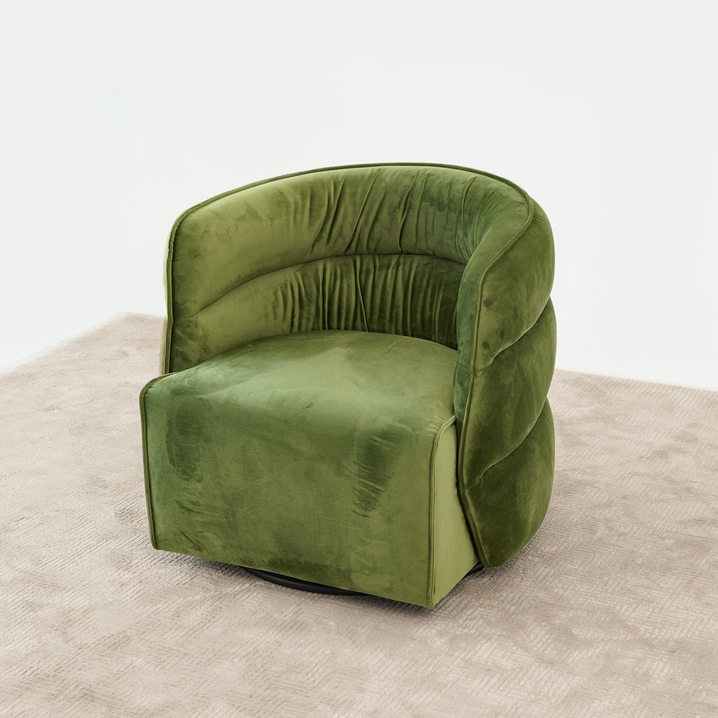 Henley Velvet Swivel Chair
