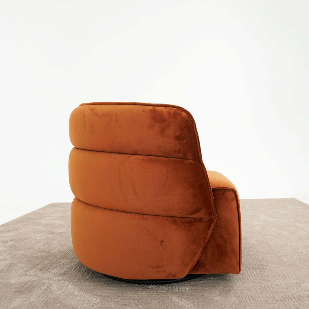 Henley Velvet Swivel Chair