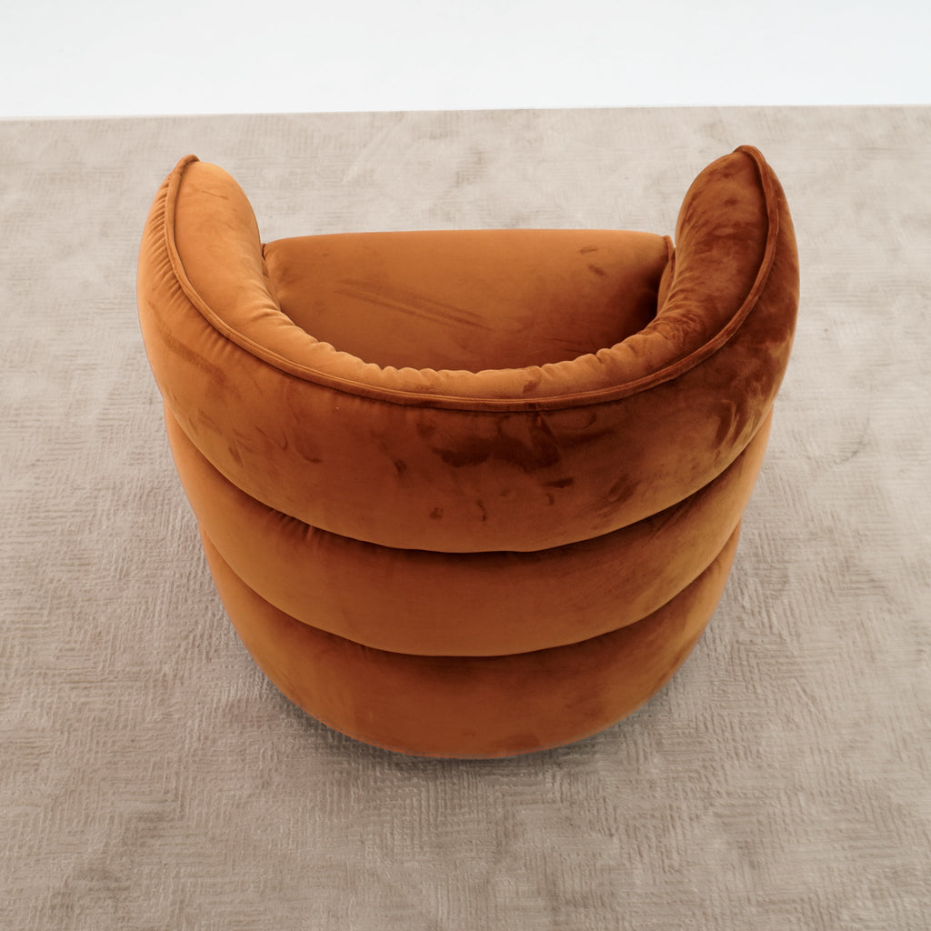 Henley Velvet Swivel Chair