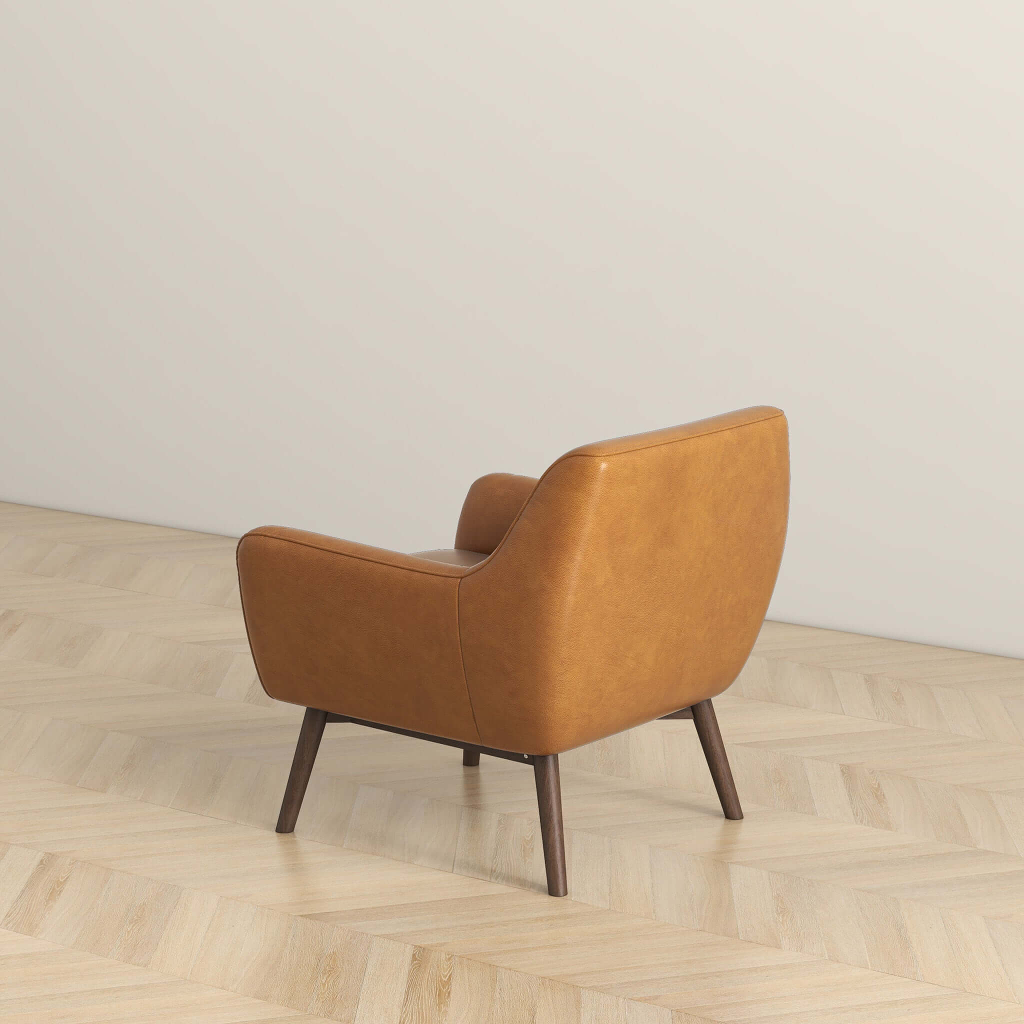 Palen Tan Leather Lounge Chair