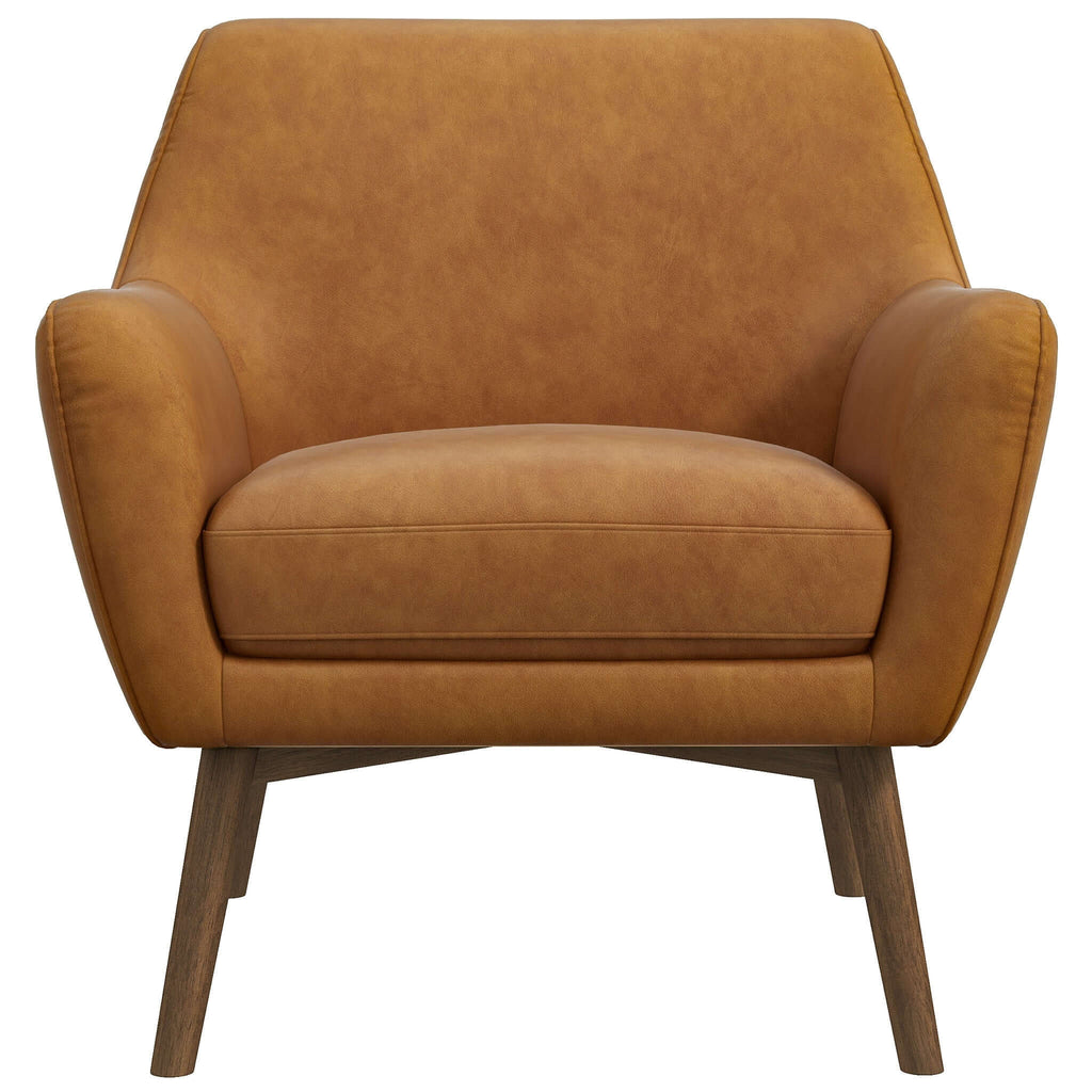 Palen Tan Leather Lounge Chair
