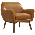 Palen Tan Leather Lounge Chair