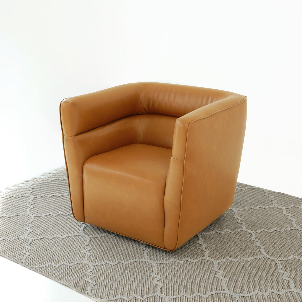 Pavilion Vegan Leather Swivel Chair