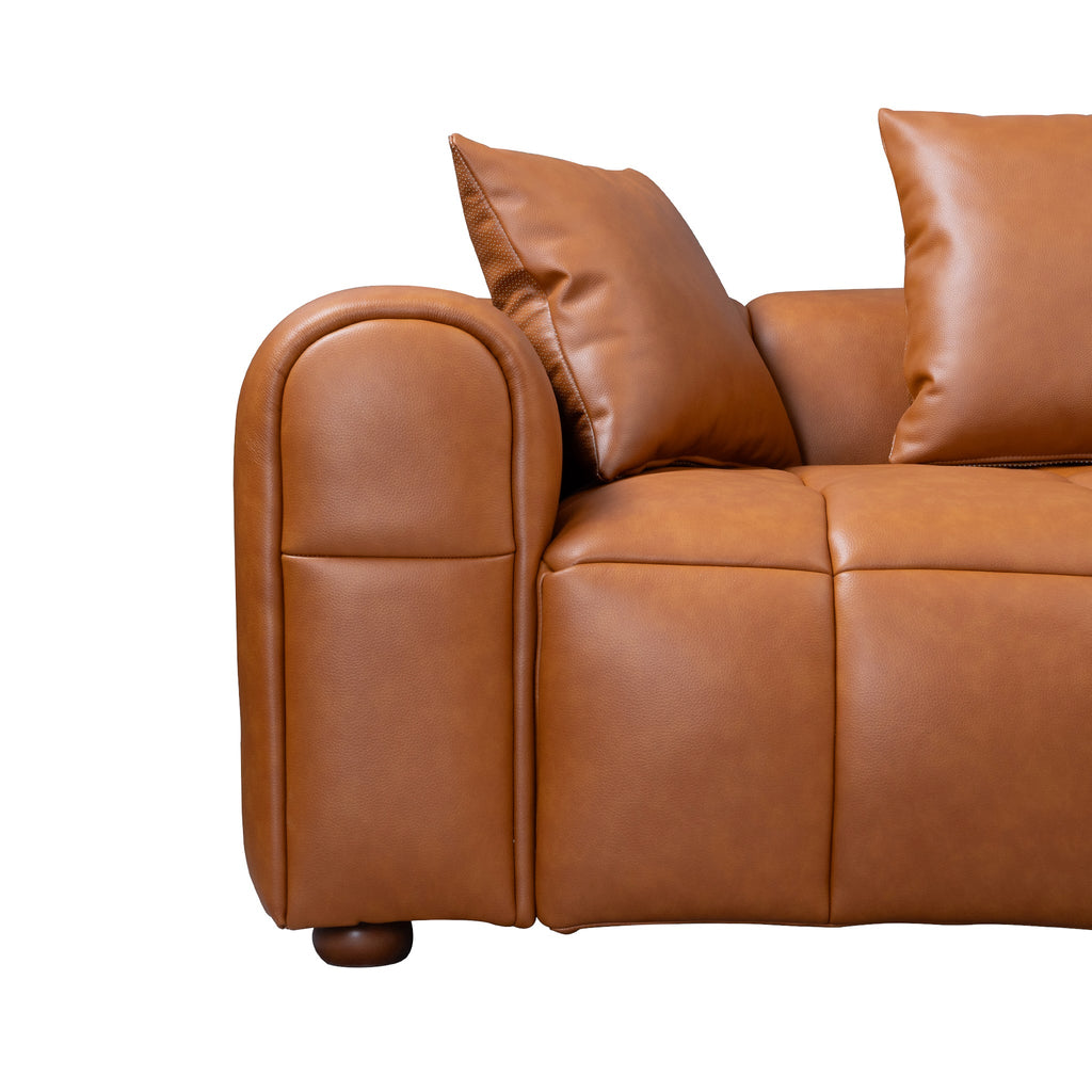 Sofia Composite Leather Sectional Sofa