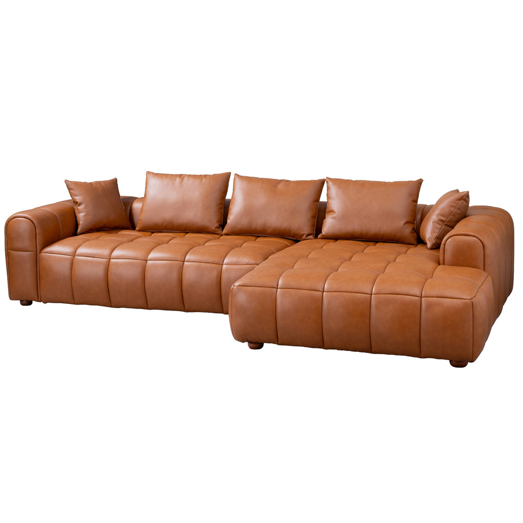 Sofia Composite Leather Sectional Sofa