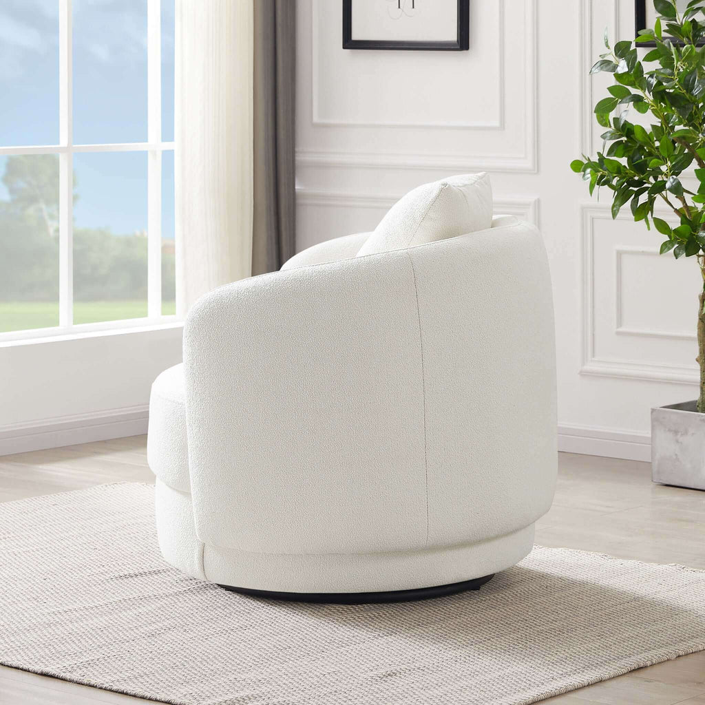 Times Boucle Swivel Chair